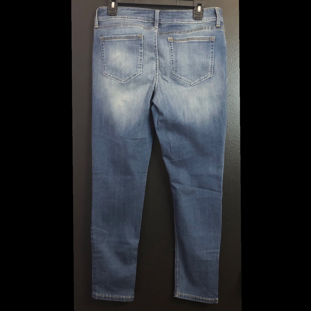 The Limited Blue Patchwork Skinny Jeans - Picture 3 of 5